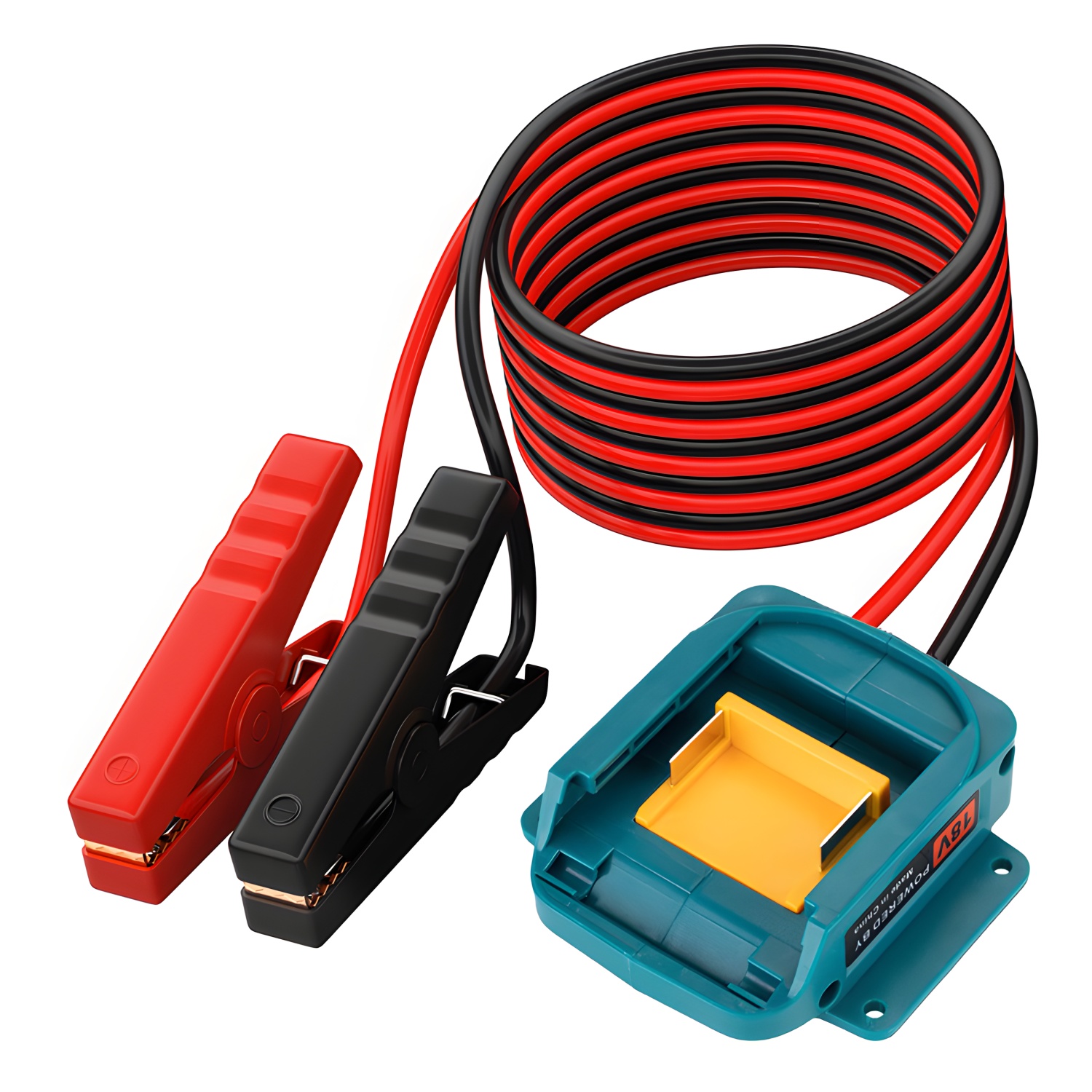 Encendedor de batería de coche, Kits de energía de emergencia automotriz, Cable de 12AWG, Kit de arranque de puente, herramienta eléctrica para Milwaukee Makita Dewalt: Gris