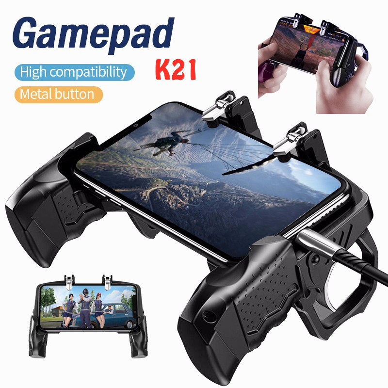 HEYNOW spiel controller Griff halter gamepad Für iphone L1/R1 Shooter Trigger Feuer Taste Ziel Schlüssel Schießen für PUBG messer Heraus: K21