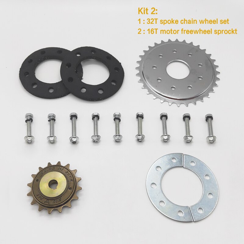 L-faster 16T Freewheel For Unite Motor 1/2 x 1/8 Chain Free