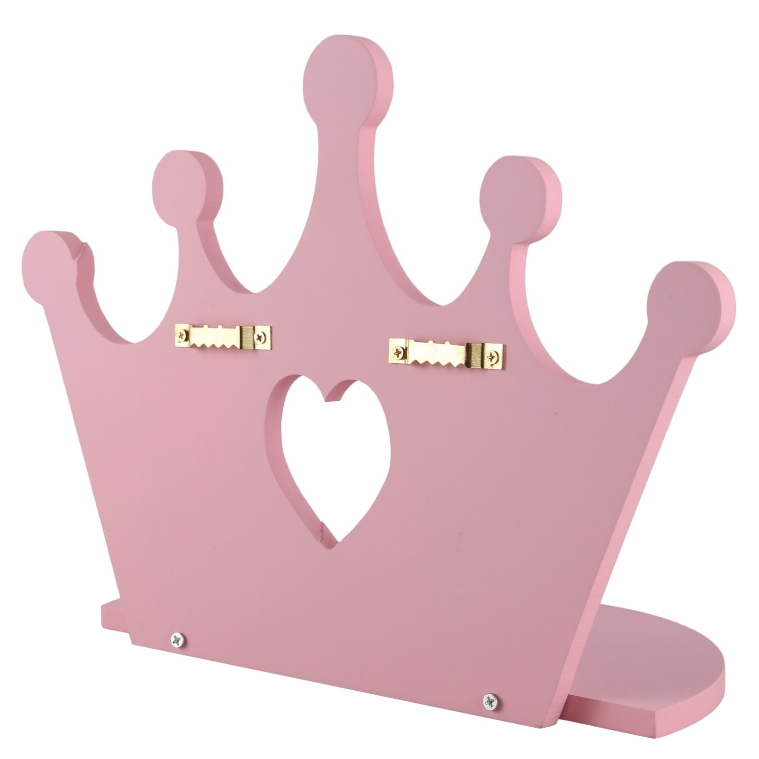 Étagère murale couronne en bois rose, décoration pour chambre de princesse, fille, fille, filles, meilleur , jouets de poupée de pépinière