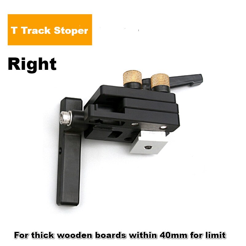 Miter Track Stop Track Limit For T-Slot T-Tracks Stop Chute Limiter Locator Woodworking DIY Manual Tools: Right Stoper
