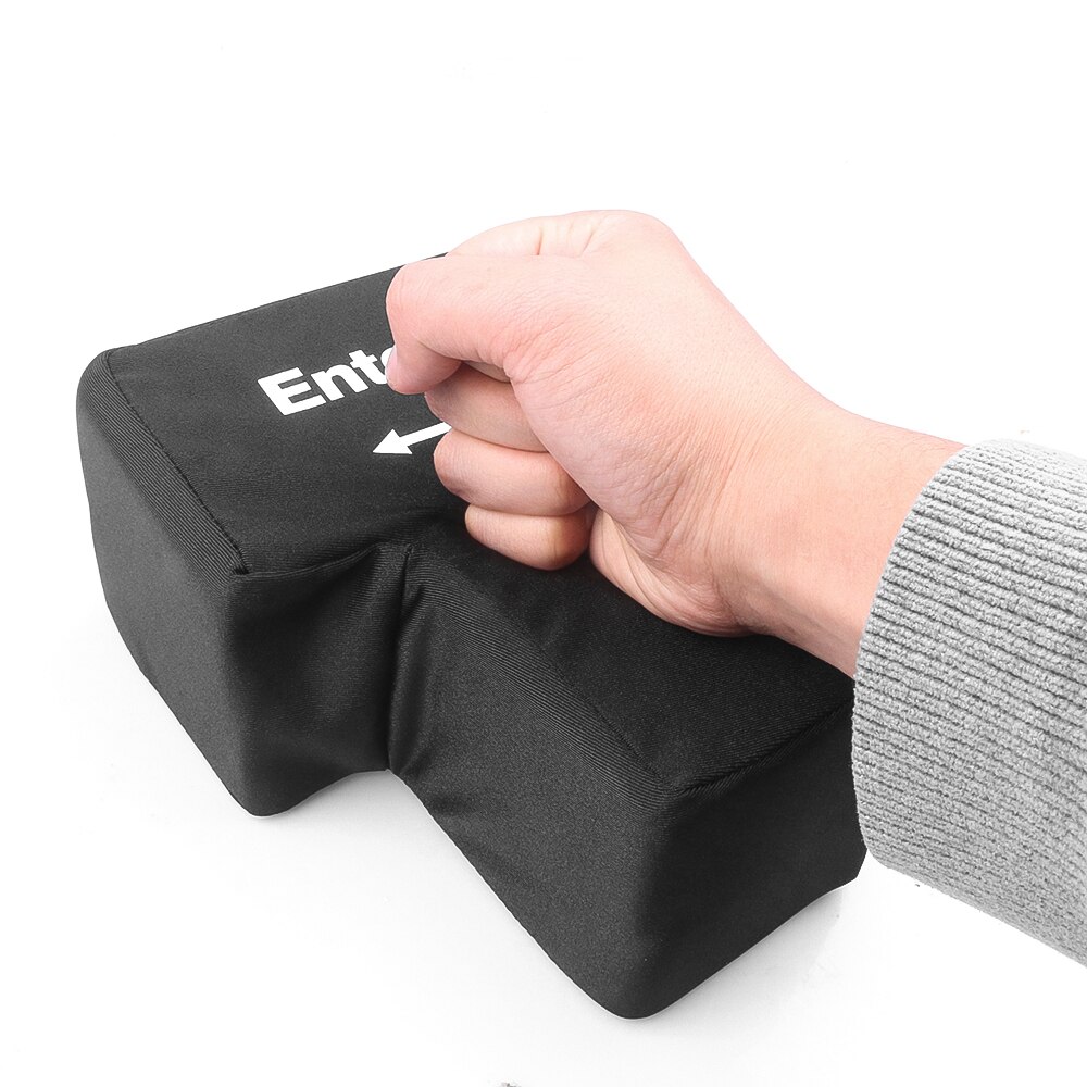 Grote Usb Enter-toets Anti Stress Knop Decompressie Computer Elke Vent Kussens Knop Desktop Kussen Voor Programmeur