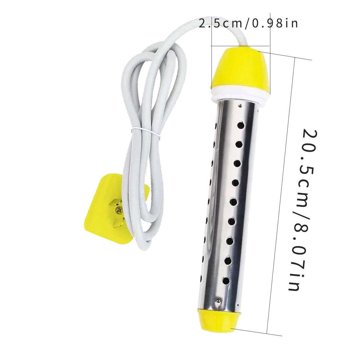 220V Electric Water Heater Stainless Floating 2500W Electric Heater Boiler Portable Immersion Suspension Bathroom Swimming Pool