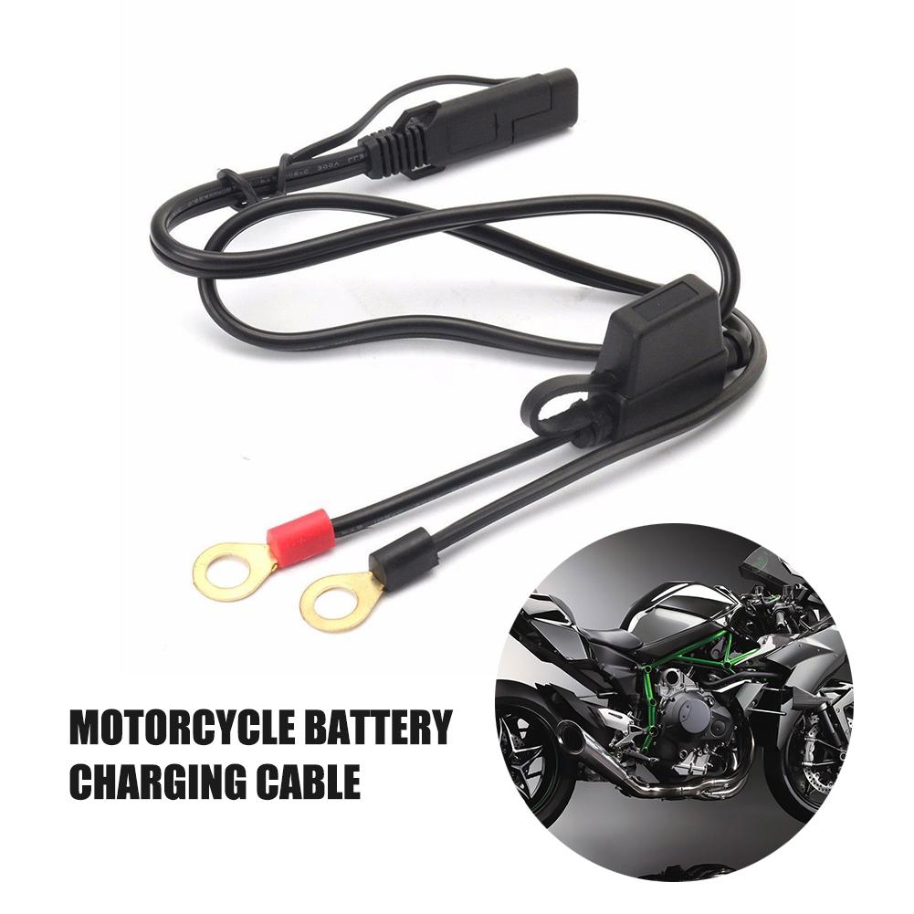 1 Pza SAE Cable de alimentación Terminal redondo de motocicleta Cable para circuito de batería de coche línea de carga de batería Solar Cables de conexión para camión RV