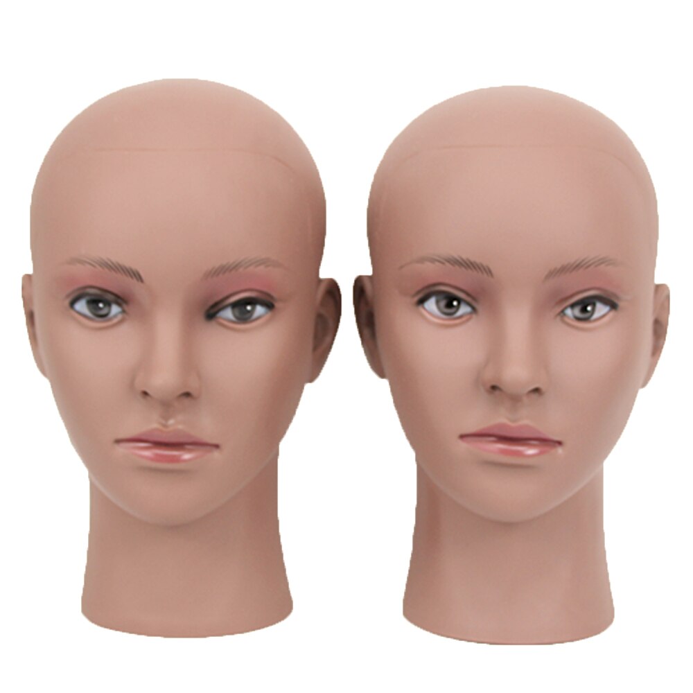 Black Afro Cosmetology Mannequin Head Bald Manikin head for Wigs Making Wig Display Hat Display Glasses Display with Free Clamp