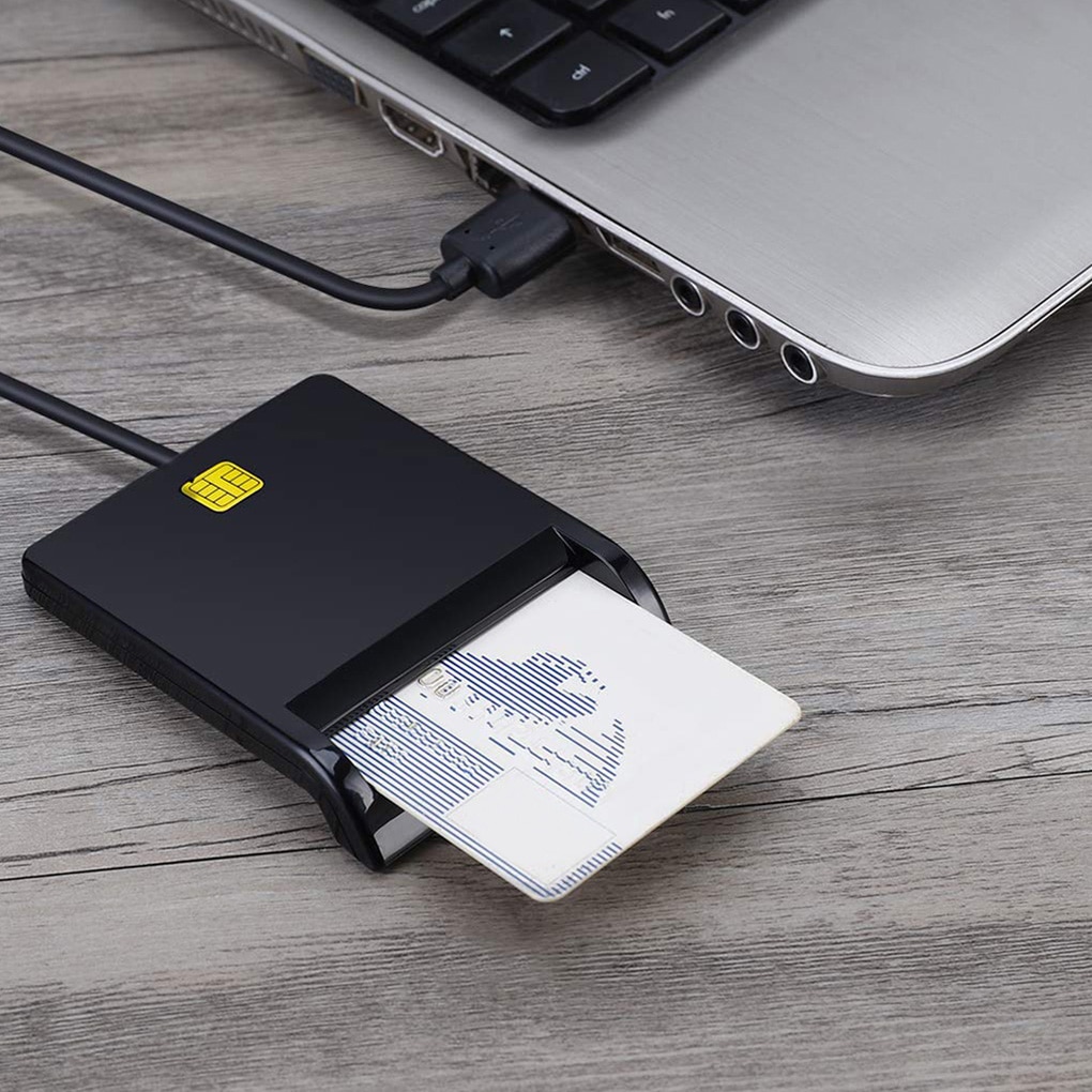 UTHAI X01 lector de tarjetas inteligentes USB para tarjeta bancaria IC/ID lector tarjetas EMV de para Windows 7 8 10 Linux