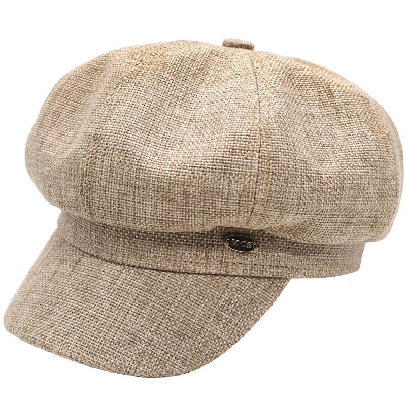 style eight-angle-cap women's England style retro-style retro-red hat red hat Korean-style duck's cap