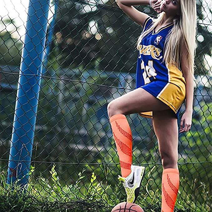 Unisex Socks Compression Stockings Pressure Varicose Vein Stocking Knee High Leg Support Stretch Pressure Circulation