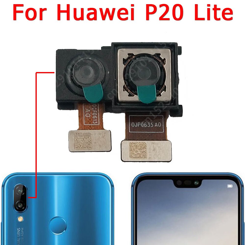 Original Rear Front Camera For Huawei P20 Lite Pro Small Selfie Back Facing Frontal Camera Module Flex Replacement Spare Parts: P20Lite Back