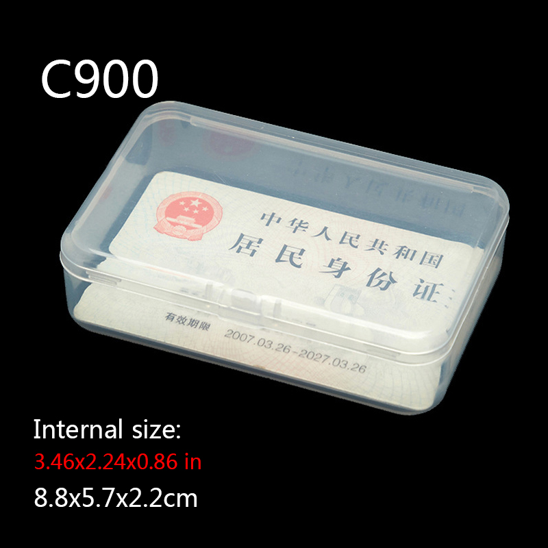 Mini Boxes Rectangle Clear Plastic Jewelry Storage Case Container Packaging Box for Earrings Rings Beads Collecting Small Items: c900