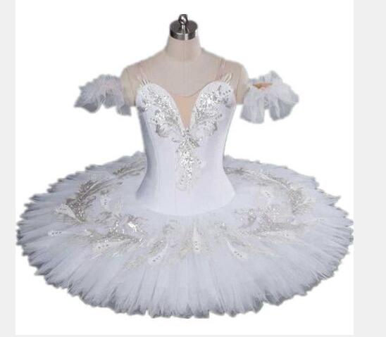 Tutú de Ballet romántico, tutú blanco de Swan Lake para niña y mujer, disfraces de baile de , tutú de Ballet, vestido de retazos blanco, 1 unids/lote: 150cm