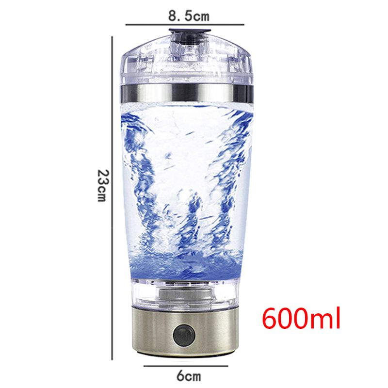 USB Rechargeable Electric Mixing Cup Portable Protein Powder Shaker Bottle Mixer