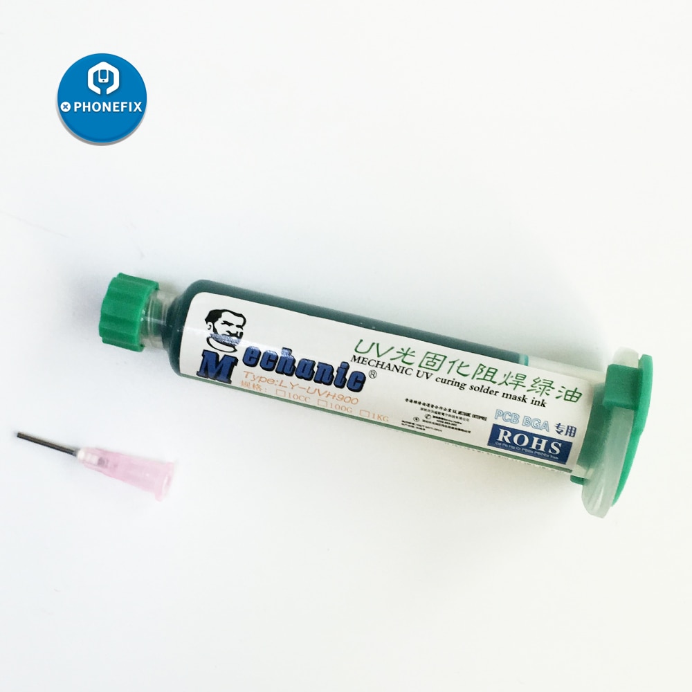 10CC Mechanic UV Solder Resist PCB UV curable solder mast for phone repairing PCB BGA after soldering rework