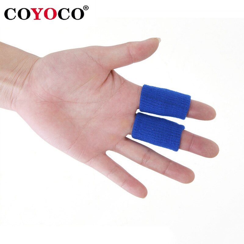 COYOCO Brand Finger Guard Volleyball Protect 10 Pcs Elastic Basketball Soccer Volleyball Finger Sports Protection Tools Blue