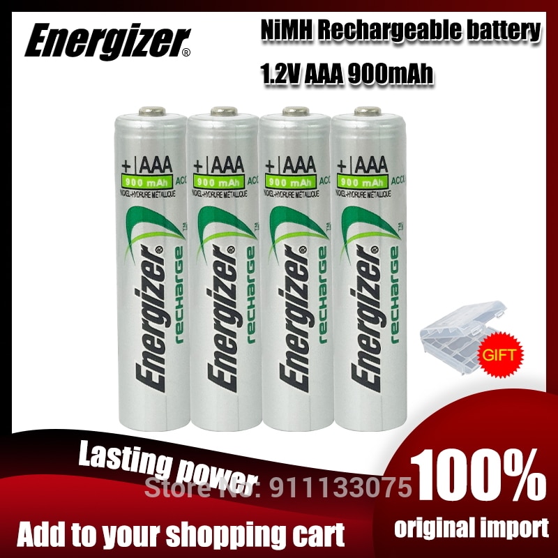 Energizer AAA 1.2V 900mAh Ni-MH Rechargeable Battery For Camera Flashlight Remote Control Toy Shaver Pre-charged NI-MH Bateria