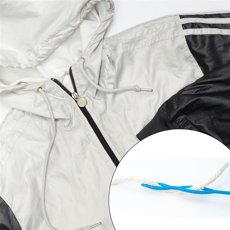 Ensemble d'outils de tournage et d'enfilage de tubes en tissu, ensemble d'outils d'enfilage de cordon, Kit de boucles de couture comme indiqué en plastique + métal