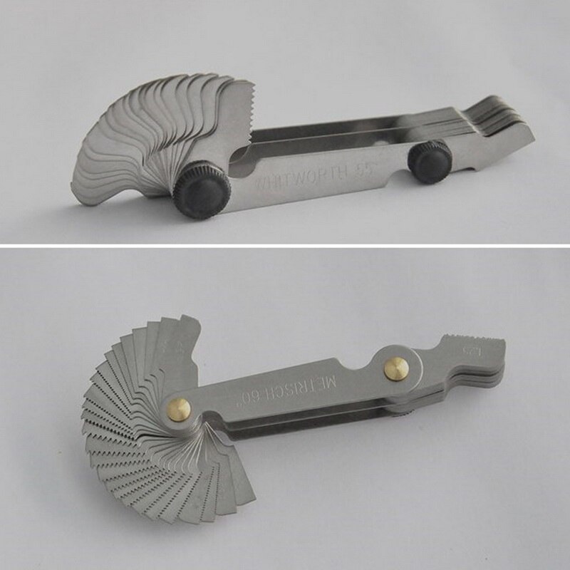 Measuring gauge double- metric thread pitch gauge for measuring instruments Thread gauge metric/inch system