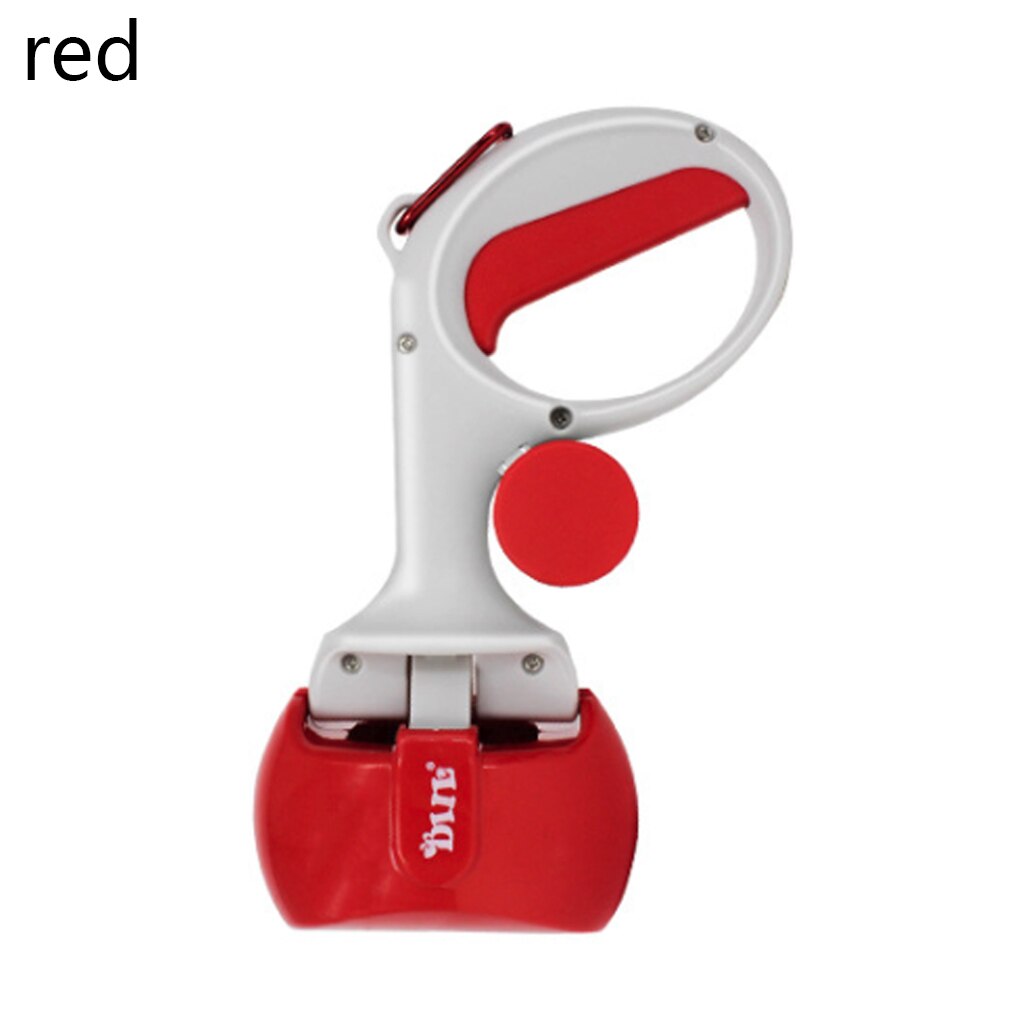 Pet Toilet Dog Cat Pit Scoop Portable Outdoor Garbage Picker Poop Bag Collection Convenient Dog Supplies Animal Cleaning Tool: Red