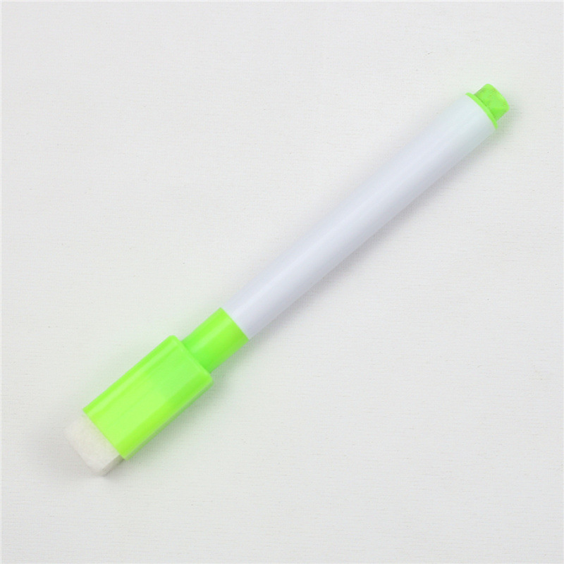 24 pcs erasable white board pen color marker for children and student 8-color blackboard pen color with brush teaching: green