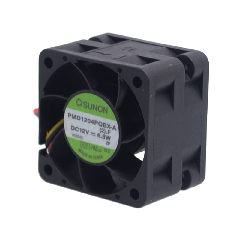 For sunon original pmd 1204 pqbx -a 4cm 40mm 4028 12v 6.8w høyhastighets server kjølevifte 40*40*28mm