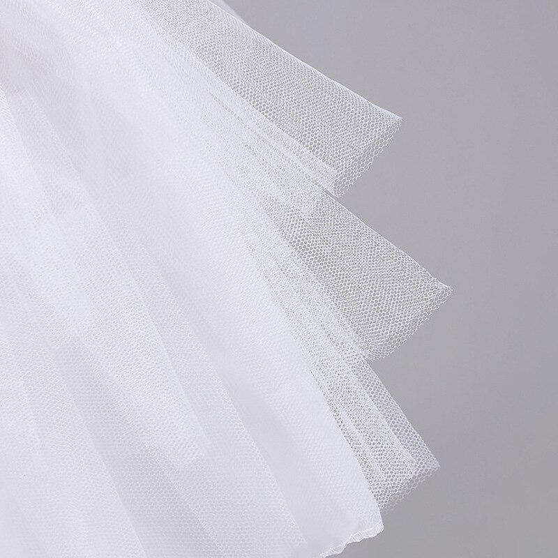Yoliyolei girovita regolabile Flower Girls Underskirt Cosplay Party abito corto Lolita gonna Tutu di balletto sottoveste formato libero