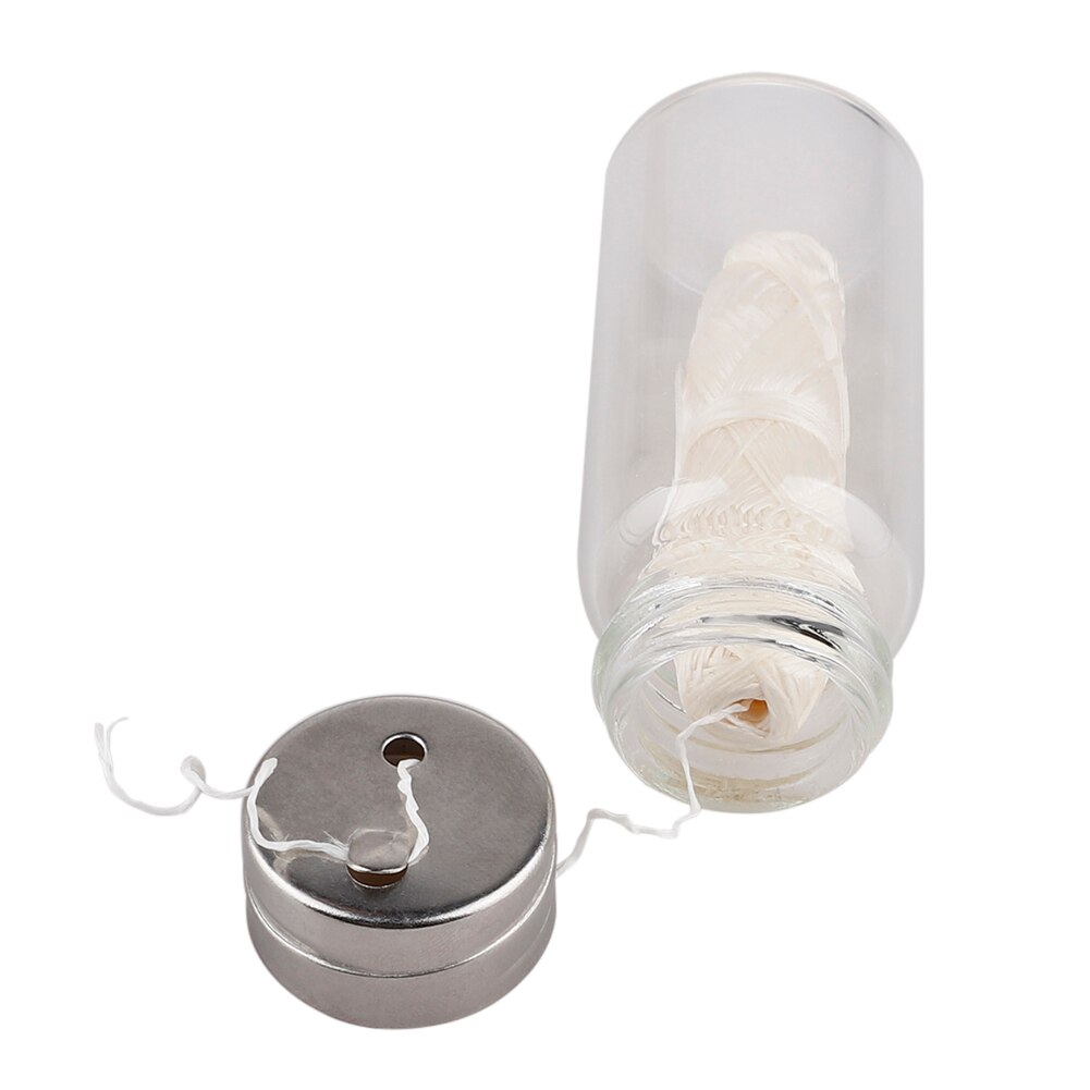 30M Oral Care Mint Flavored Eco-Friendly Biodegradable Dental Floss with Refillable Glass Holder Dental Floss Spool