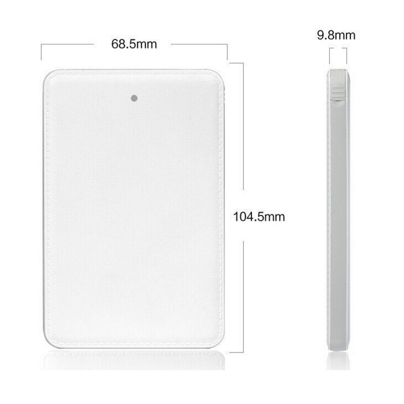 Antirr portátil mini ulter fino cartão de crédito carteira tamanho power bank 6000mah telefone celular carregador de viagem bateria externa