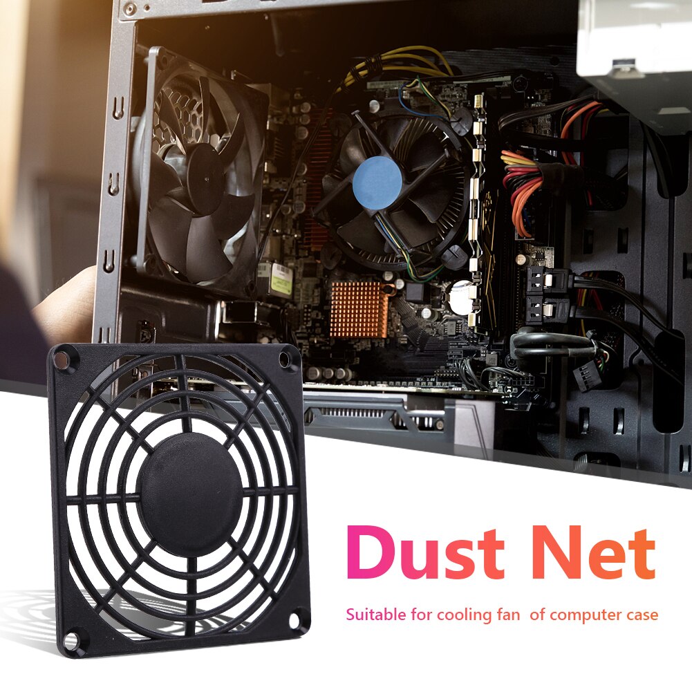 80Mm 120Mm Pc Computer Fan Dust Filter Scherm Plastic Stofdicht Grills 5Pcs Desktop Computer Pc Fan Grills computer Accessoires