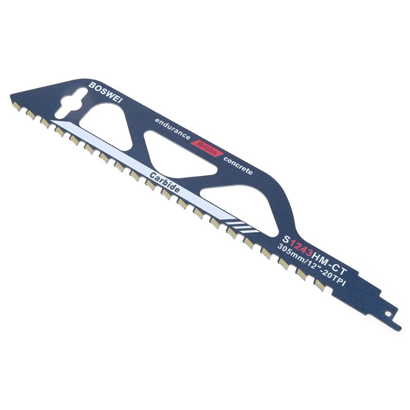 S1243HM Demolition Masonry Reciprocating Saw Blade for Cutting Brick Stone with Cemented Carbide Teeth Blades