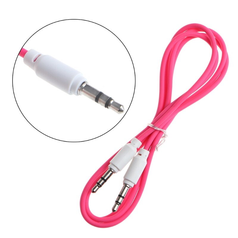 1m 3.5mm Jack Male To Male Audio Auxiliary Aux Cable For Car Stereo MP3 Phone W91F