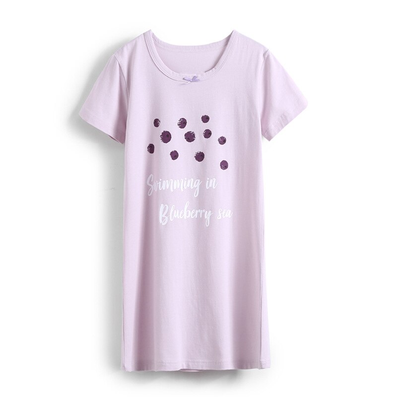 Crianças bonito 3-7 anos de camisola verão meninas algodão manga curta casa wear crianças moda boutique vestido pijamas roupas infantis: 3 / 4 T