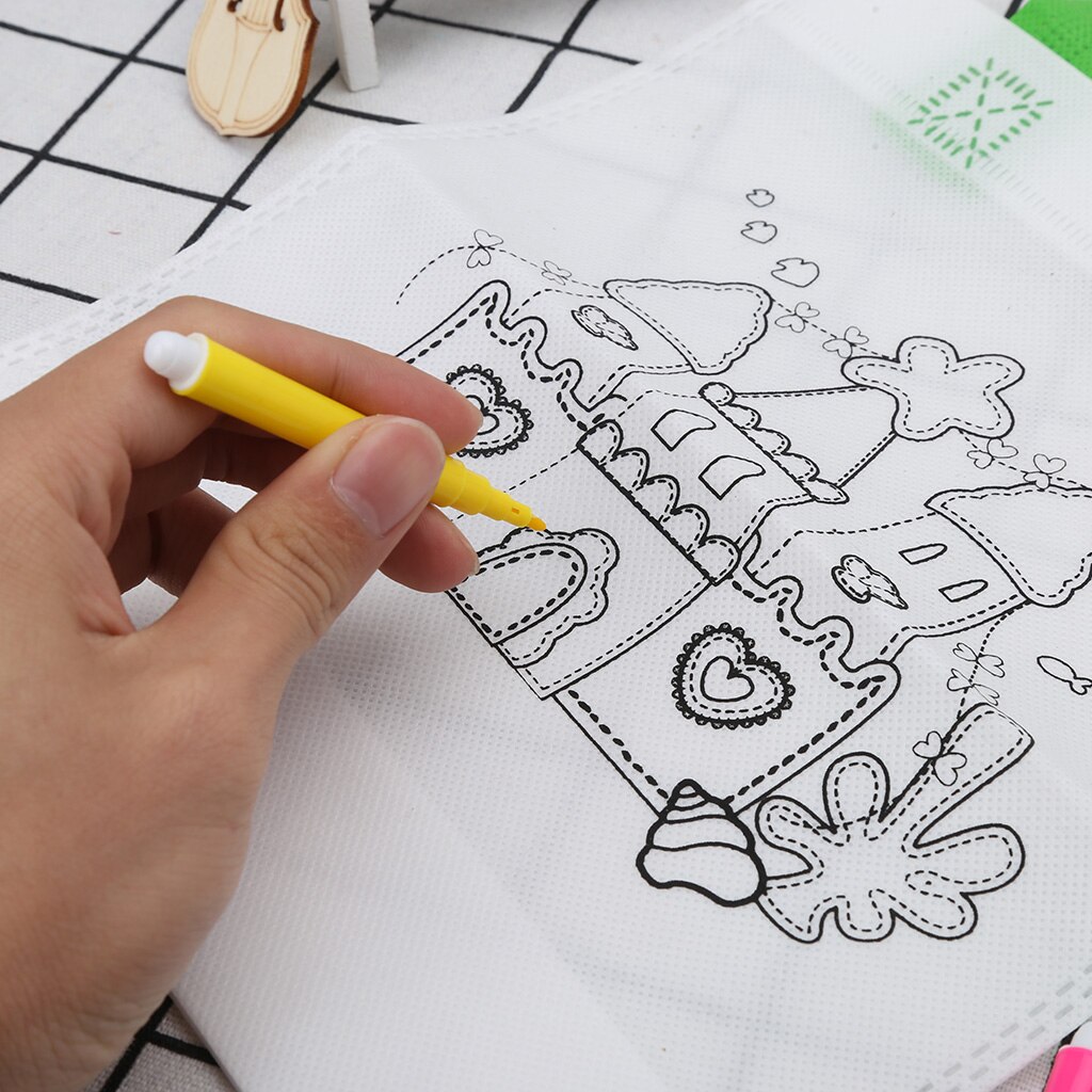 skitse Anden klasse ungdomskriminalitet Diy tegning håndværk farve taske pædagogisk tegning legetøj med sikkert  vand pen – Grandado