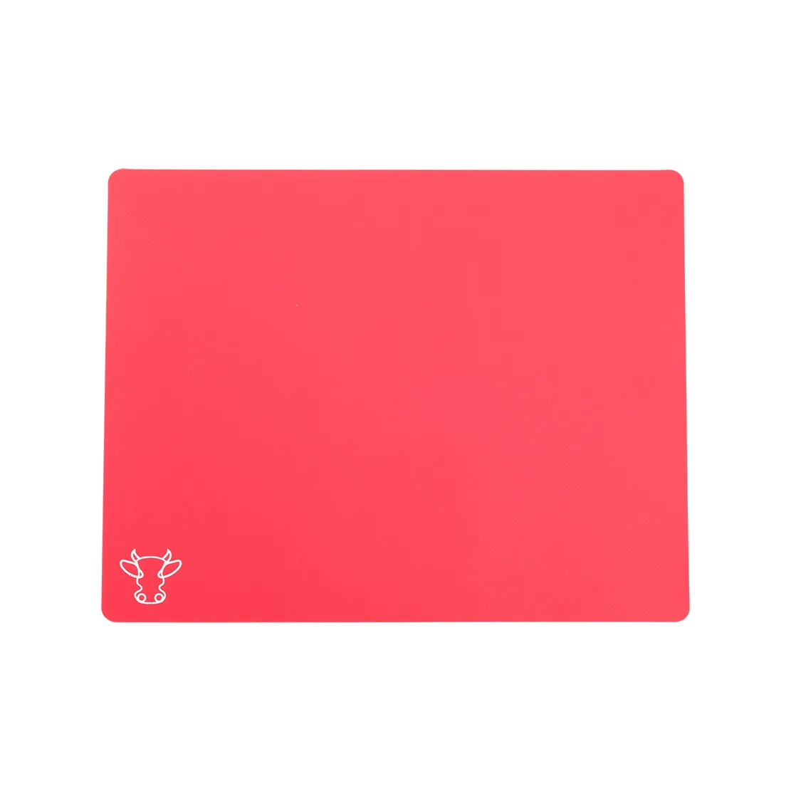 Tablas de cortar flexibles, tablas de plástico sin BPA para cocina, tapete de corte antideslizante para carne y verduras con iconos de alimentos: Rojo