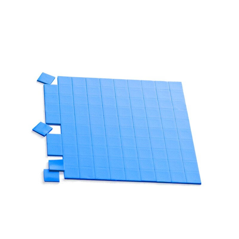 Rgeek 100 Pcs Blauw 10Mm * 10Mm Gpu Cpu Heatsink Cooling Geleidende Siliconen Pad Thermische Pad Термопрокладка