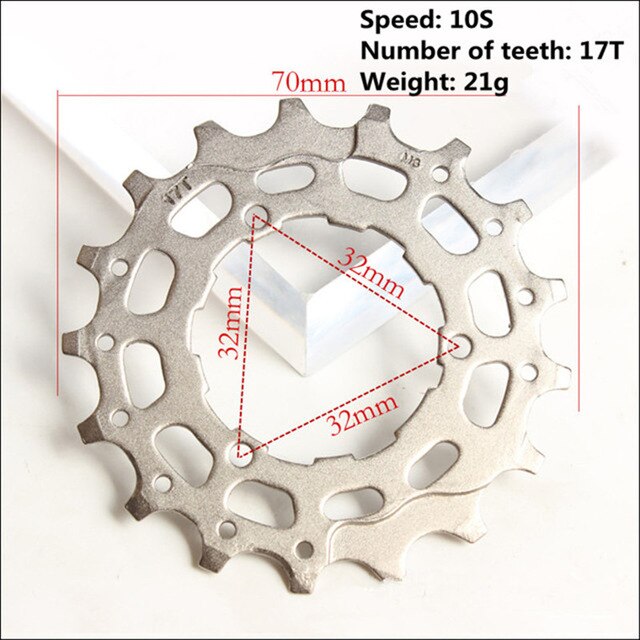 MTB / road bike cassette flywheel 8S 11T-19T full range of flywheel repair parts compatible with SHIMANO / SRAM / SunRace: 10-speed 17T