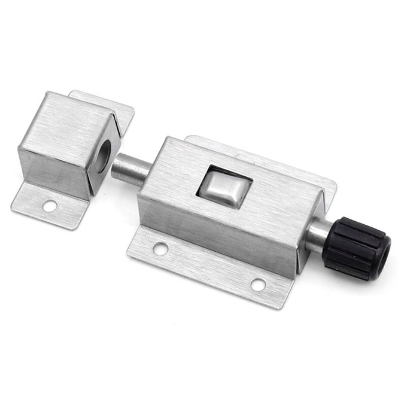 2pcs/lot Home Door Window Stainless Steel Security Slide Bolt Lock with Spring Button