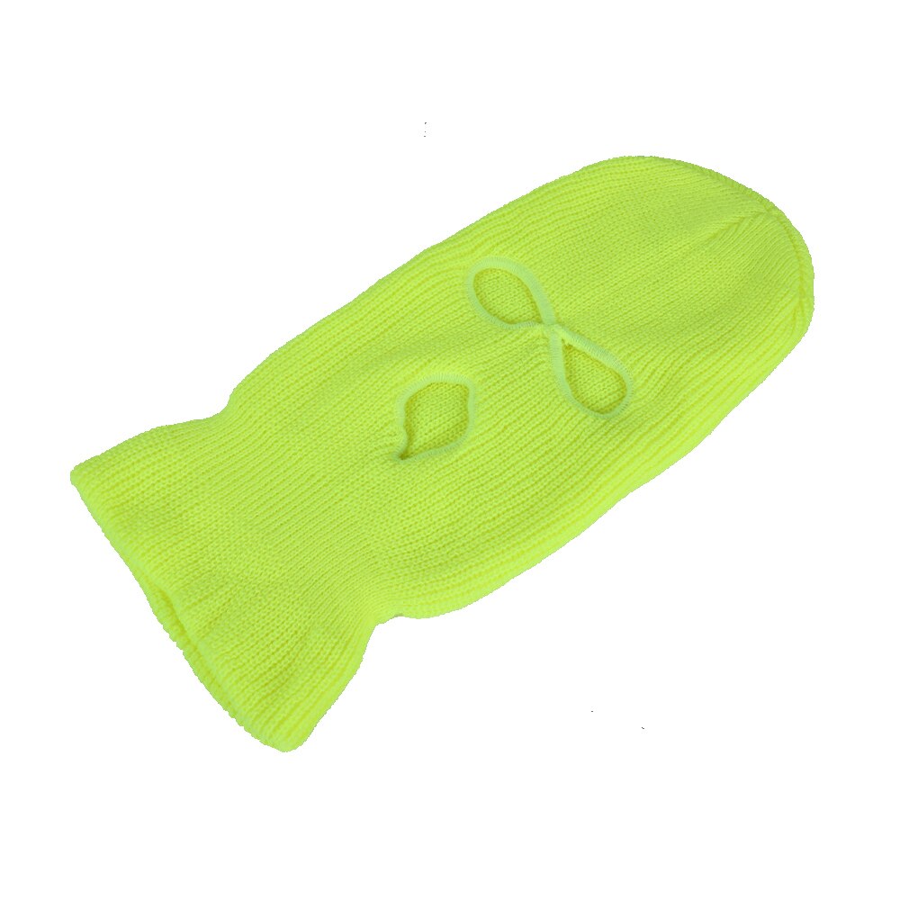 Ski Mask Knitted Face Cover Winter Balaclava Full Face Mask for Winter Outdoor Sports CS Winter Three 3 Hole Balaclava Knit Hat: 11
