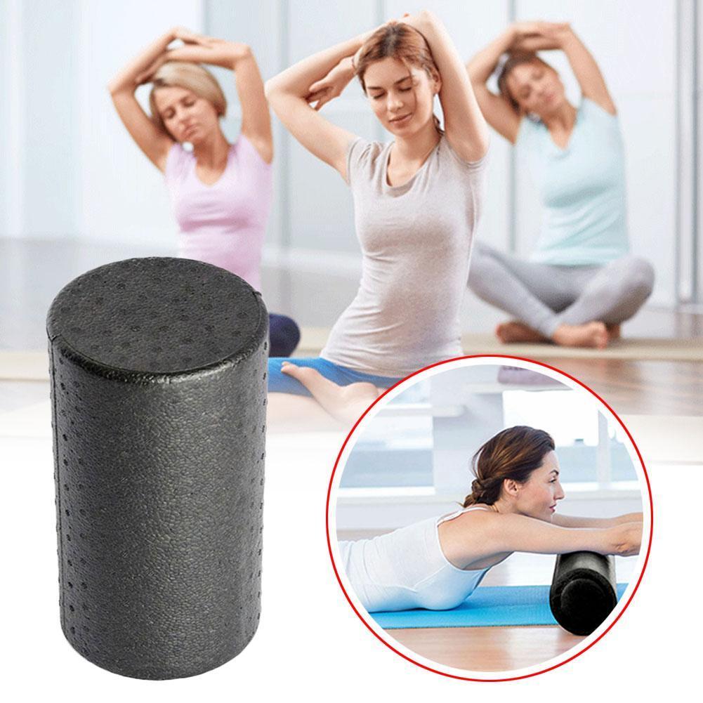 30 x 15cm epp-schaumstoffrolle, hohe fitness-massagerolle, trainingsgerät, schwarz, workout-sport, yoga, fitness, balance-stein, bl  i2 k 6