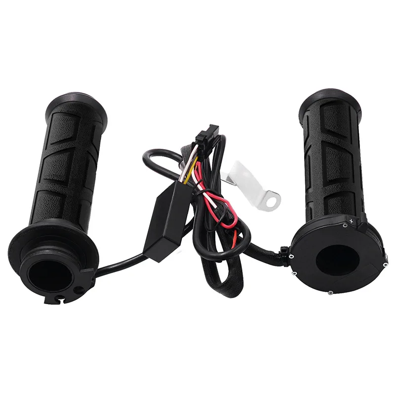 Maniglie riscaldate per moto universali da 22 mm Manopole modellate per motoslitta ATV Scooter Electri Manubrio caldo Regolare la temperatura più calda 12V