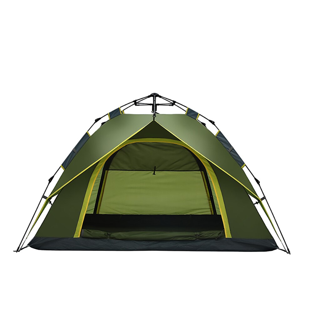 WolFAce-tienda de campaña automática para 3-4 personas, carpa de doble capa para exteriores, impermeable, configuración instantánea, portátil, para mochileros turísticos