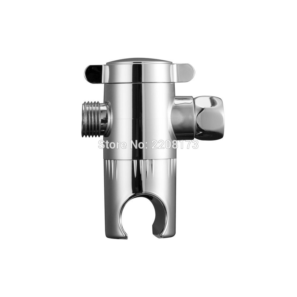 Trendy 3 Way Water Separator Drie Gaten Handheld Douche Holder &amp; Douchekop Douche Arm 3 Manier diverter Chrome