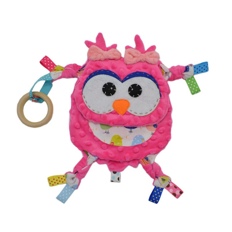 Baby Baby Animal Kalmeren Sussen Handdoek Zachte Pluche Troostende Pacificeren Handdoek Sussen Handdoek Dekentje Rustgevende Handdoek Baby Speelgoed Pop: red owl