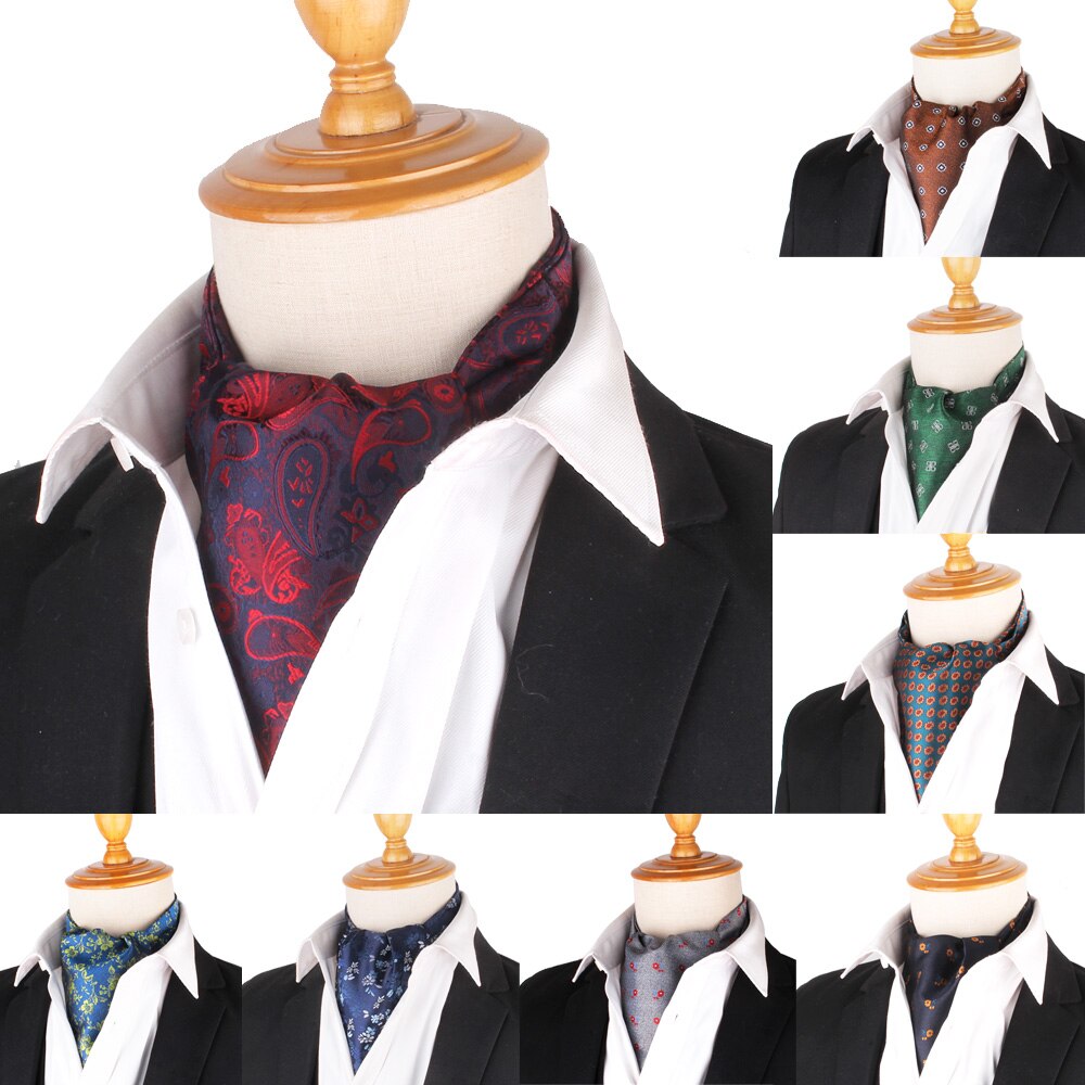 Cravate Paisley en Polyester pour homme, motif Floral, en cachemire, pour mariage, en Polyester, Jacquard, de luxe