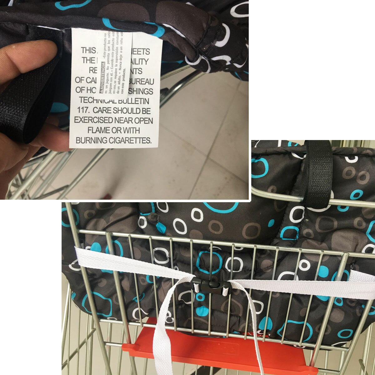 Baby Shopping Cart Cover Multifunctional Folding Baby Shopping Push Cart Protection Cover Safety Seats For Kids Children