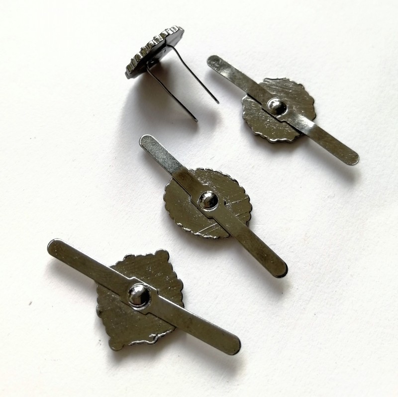 20 piezas Zinck de aleación de Metal de 15mm de , clavos de álbumes de recortes Estilos mixtos, papel antiguo opcional, artesanías, álbumes, tarjetas de DIY