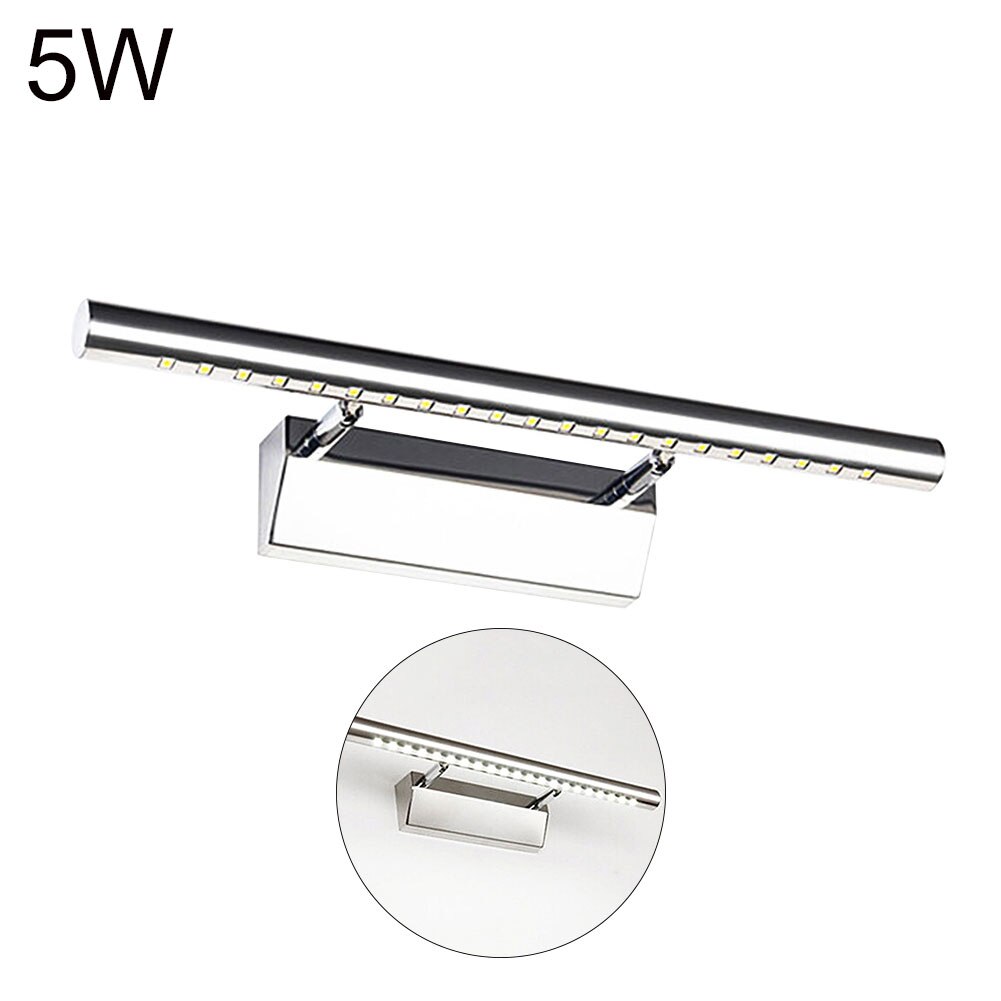 5/7W Wall Lamp LED Tube Bathroom Makeup Light LED Mirror Light Bathroom Cabinet Light Bedroom Dresser Make-up LED Vanity Light: Cool White 40cm