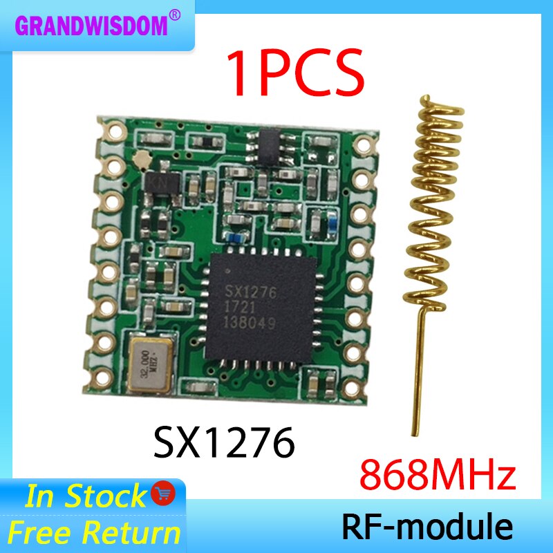 868mhz super baixa potência rf lora módulo sx1276 chip de longa distância comunicação receptor e transmissor spi iot + antena