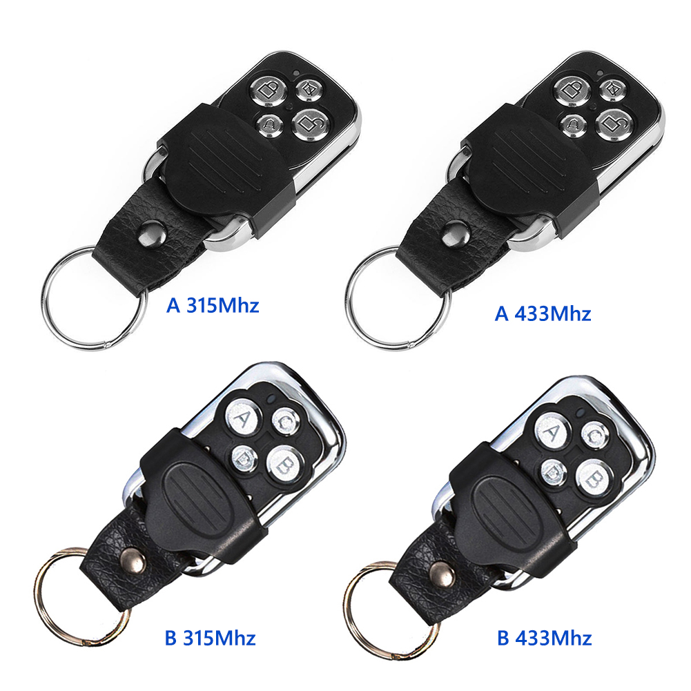 4 Buttons 315/433Mhz wireless Remote Control Garage Gate Door Opener Transmitter Duplicator Clone Cloning Copy Code Car Key