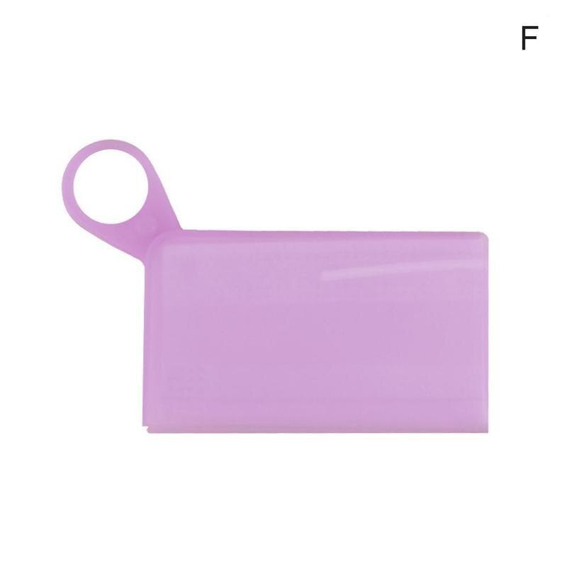 1 stuks dozen maskers bewaren siliconen masker tijdelijke opslagclip opvouwbare draagbare waterdichte doos om maskers op te bergen dozen maskers bewaren houder: Roze