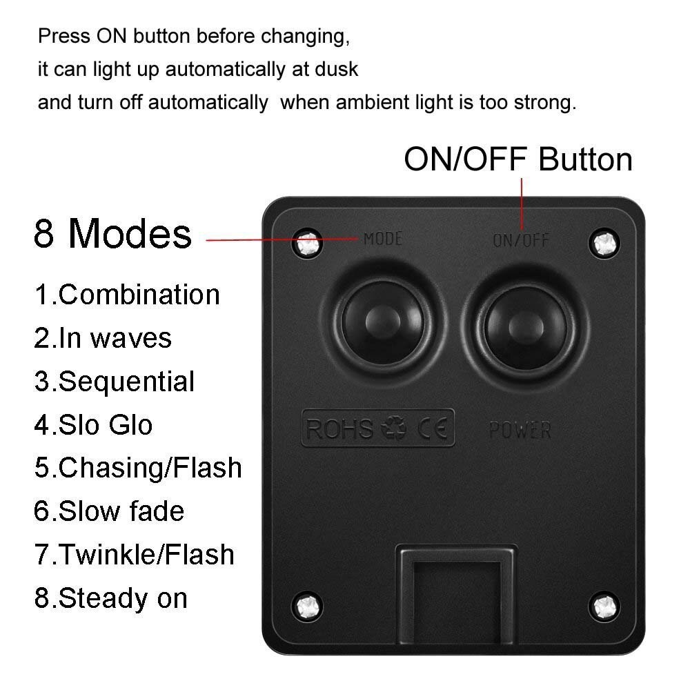 LED Solar String Lights 8 Mode Fairy Lights Outdoor Waterproof Christmas Garland Solar Power Lamp Garden Decoration D30